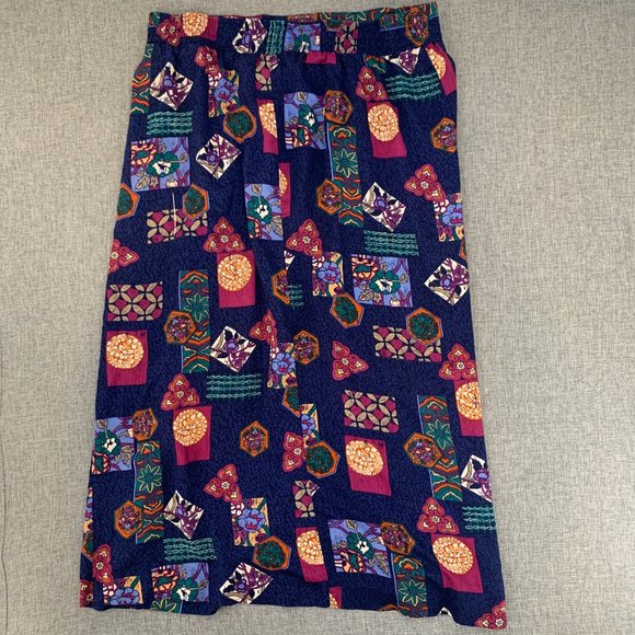 Vintage Norton McNaughton Floral Maxi Skirt Lightweight 100% Rayon Size 16 - Picture 12 of 15